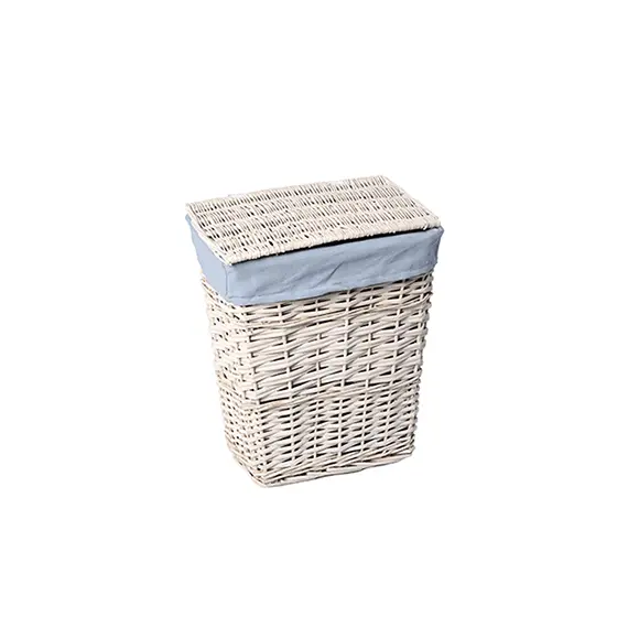 Плетеная корзина для белья с крышкой WasserKRAFT Lippe WB-450-S