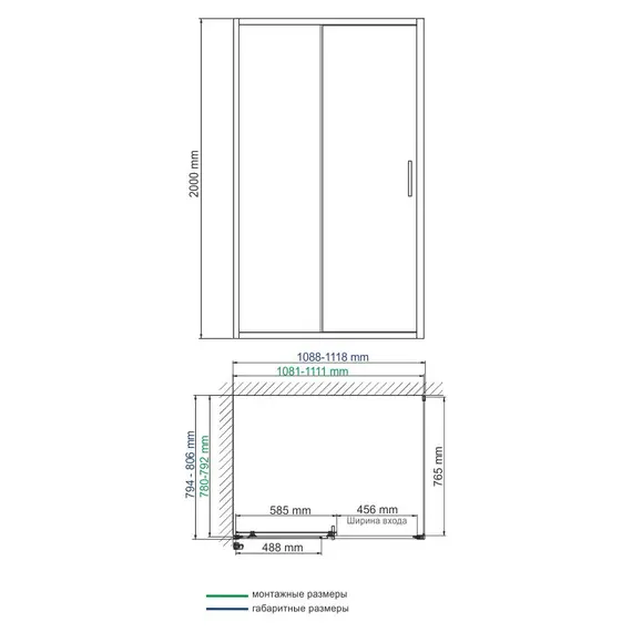 Душевой уголок WasserKRAFT Main