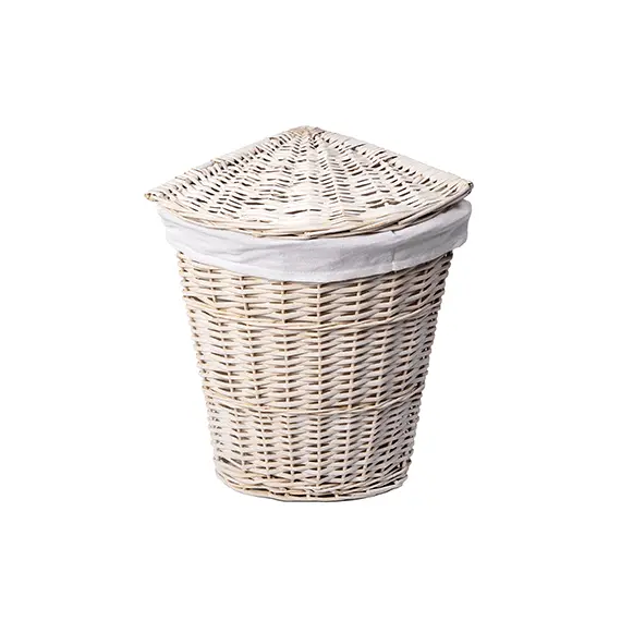 Плетеная корзина для белья с крышкой WasserKRAFT Vils WB-560-L