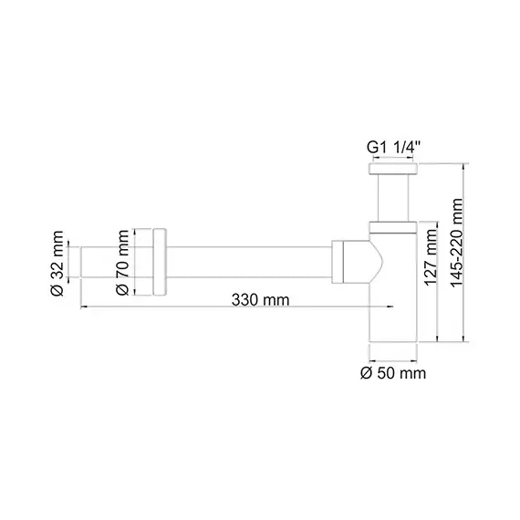 Сифон  WasserKRAFT Системы слива A070