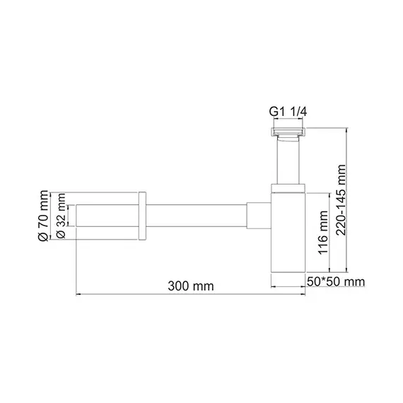 Сифон  WasserKRAFT Системы слива A072