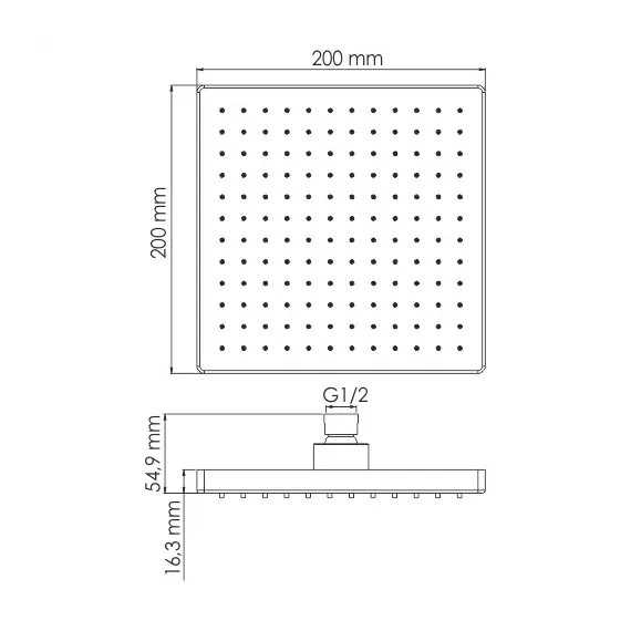 Душевая насадка WasserKRAFT Exter 1600 A140