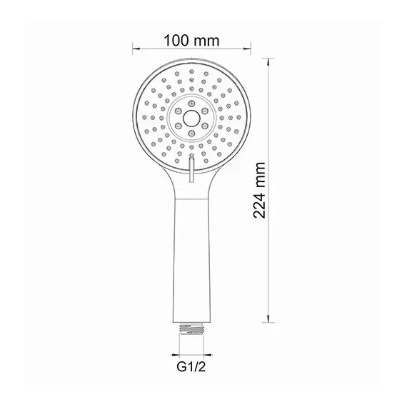 Лейка для душа WasserKRAFT A002