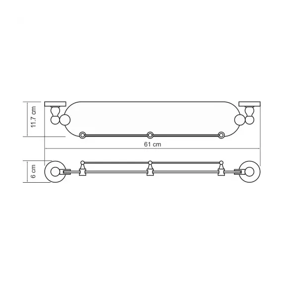 Полка WasserKRAFT Nau  K-7744