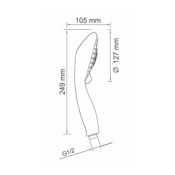 Лейка для душа WasserKRAFT A003