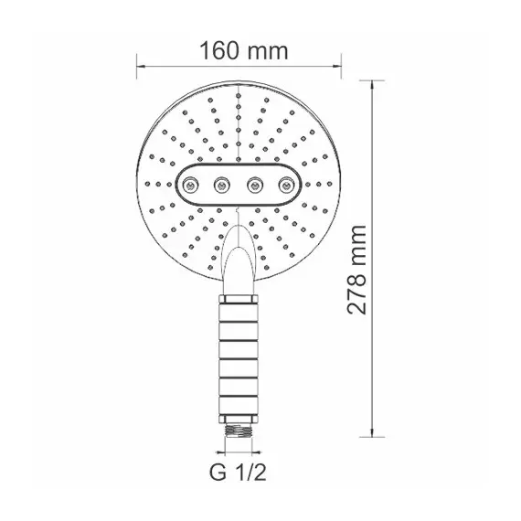Лейка для душа WasserKRAFT A059