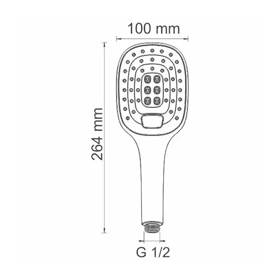 Лейка для душа WasserKRAFT A062