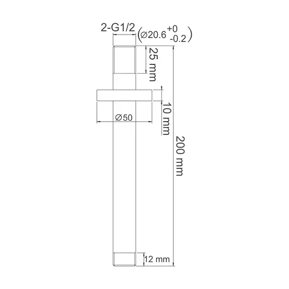Встраиваемый излив WasserKRAFT  A068