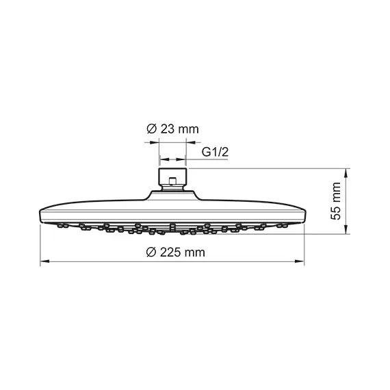 душевая насадка WasserKRAFT Elbe 7400 A077