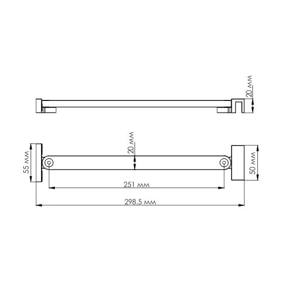 Фиксатор для стеклянной шторки WasserKRAFT Berkel  D265