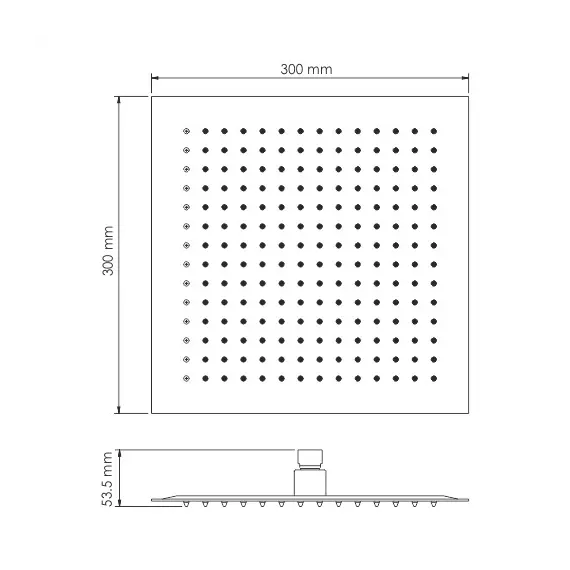 Верхняя душевая насадка WasserKRAFT Abens 2000 A162
