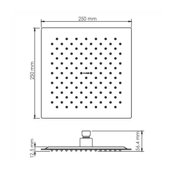 Верхняя душевая насадка WasserKRAFT Aisch 5500 A198