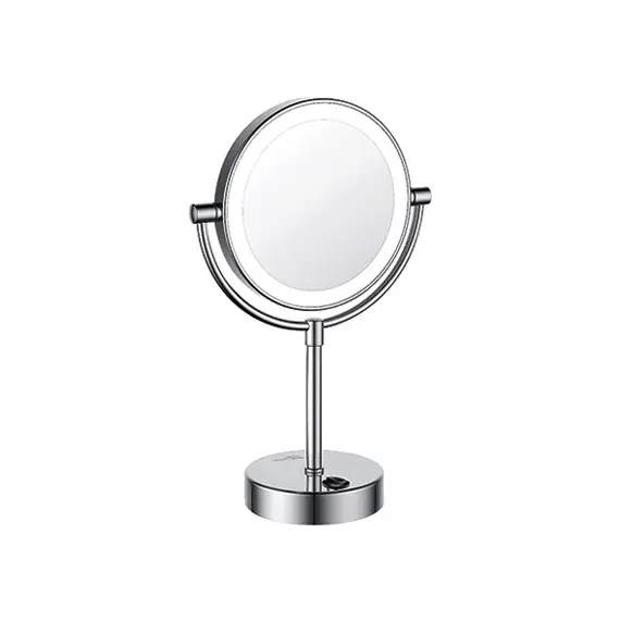 Зеркало с LED-подсветкой двухстороннее, стандартное и с 3-х кратным увеличением WasserKRAFT  K-1005