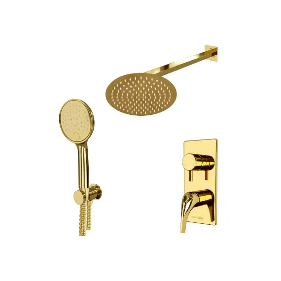 Встраиваемый комплект для ванны с верхней душевой насадкой, лейкой и изливом WasserKRAFT  A71207