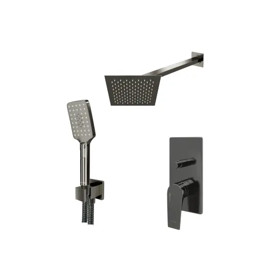 Встраиваемый комплект для ванны с верхней душевой насадкой, лейкой и изливом WasserKRAFT  A84202