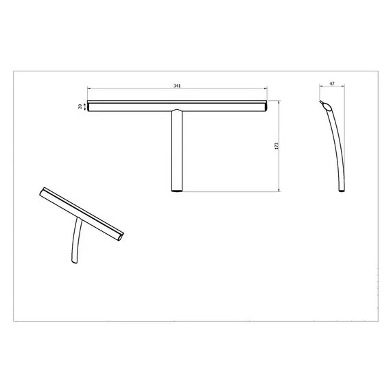 Скребок для очистки стекол Black&White SN-2183