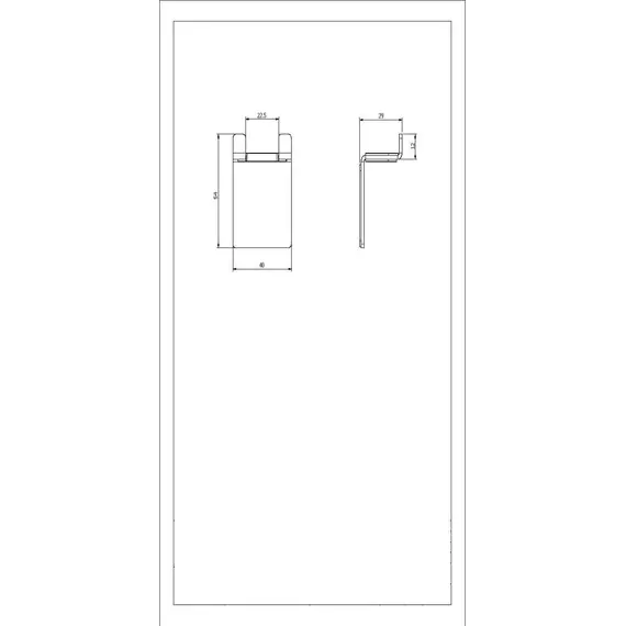 Black&White SN-5183 настенный двойной держатель для халатов, полотенец и душевых принадлежностей