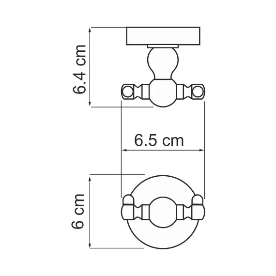 Крючок WasserKRAFT Diemel K-2200 K-2223D