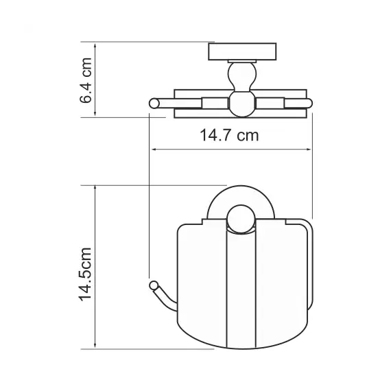 Держатель туалетной бумаги  WasserKRAFT Diemel K-2200 K-2225