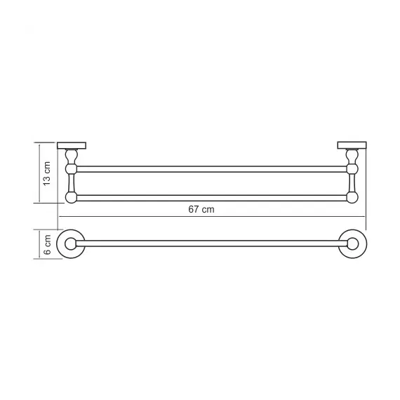 Держатель полотенец  WasserKRAFT Diemel K-2200 K-2240