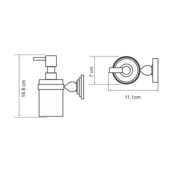 Дозатор  для жидкого мыла  WasserKRAFT Diemel K-2200 K-2299