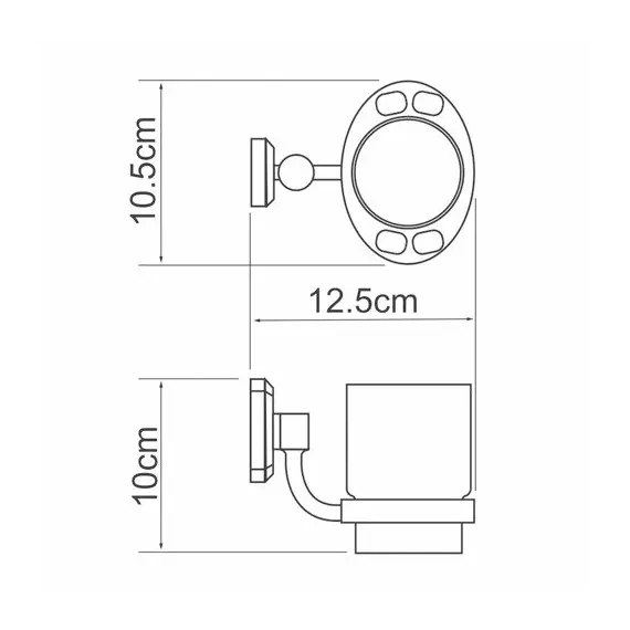 Стакан WasserKRAFT Oder K-3000 K-3028