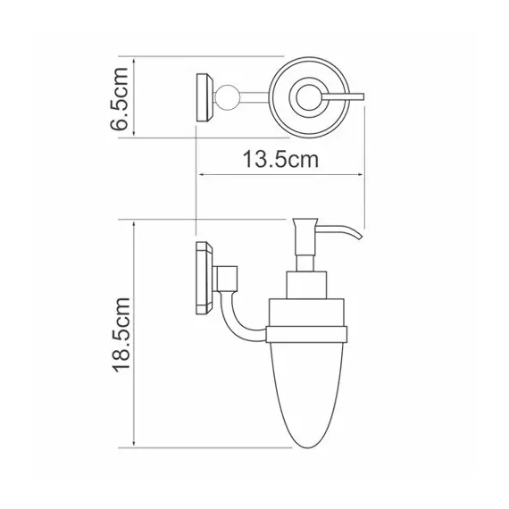 Дозатор для жидкого мыла WasserKRAFT  Oder K-3000 K-3099