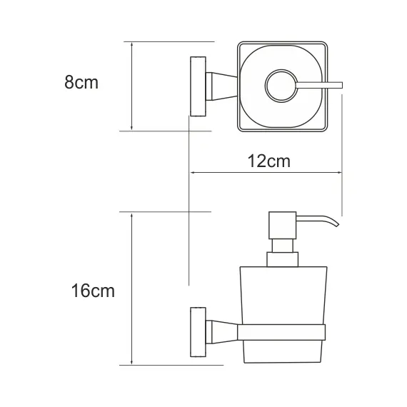Дозатор  для жидкого мыла  WasserKRAFT Dill K-3900 K-3999