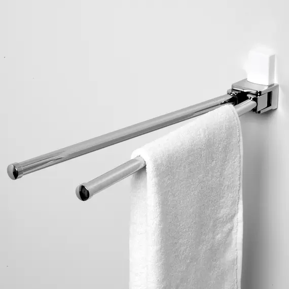 Держатель полотенца двойной WasserKRAFT  Leine K-5031WHITE