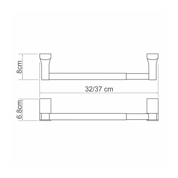 Держатель бумажных полотенец WasserKRAFT Exter K-5200 K-5291