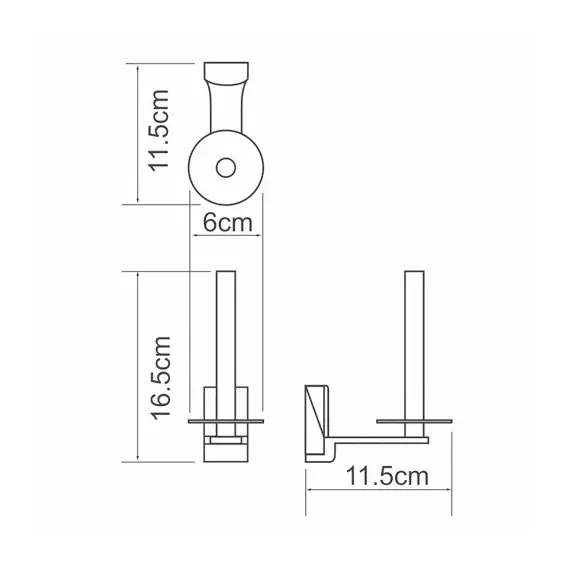 Держатель туалетной бумаги WasserKRAFT Exter K-5200 K-5297