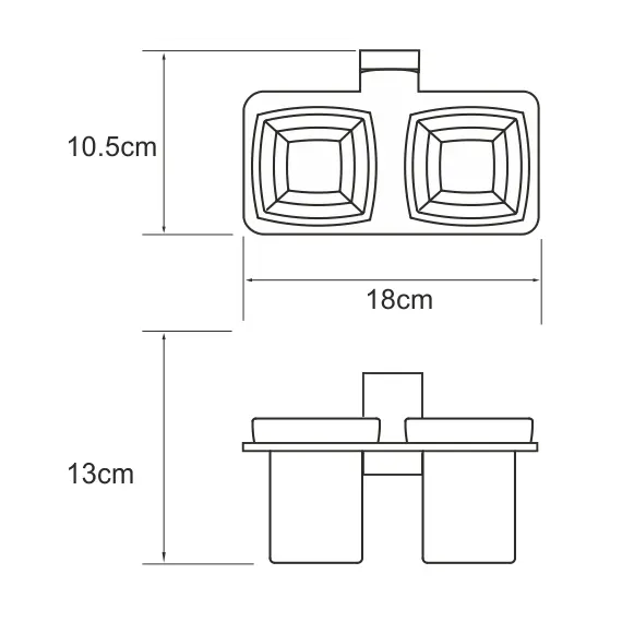 Подстаканник WasserKRAFT Lopau K-6000 K-6028D