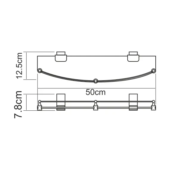 Полка WasserKRAFT Lopau K-6000 K-6044
