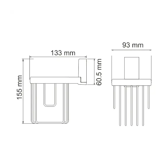 Держатель освежителя WasserKRAFT Lopau K-6000 K-6045
