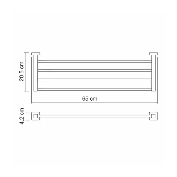 Полка WasserKRAFT Lippe K-6500 K-6511