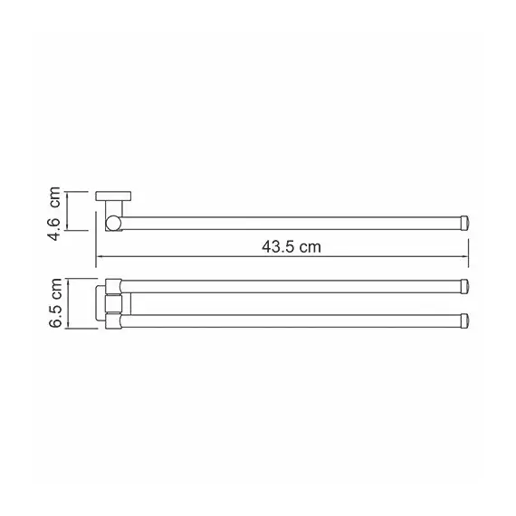 Держатель полотенец  WasserKRAFT Lippe K-6531