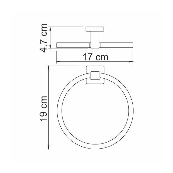Держатель полотенец WasserKRAFT Lippe K-6560