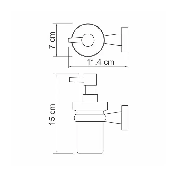 Дозатор  для жидкого мыла  WasserKRAFT Lippe K-6500 K-6599