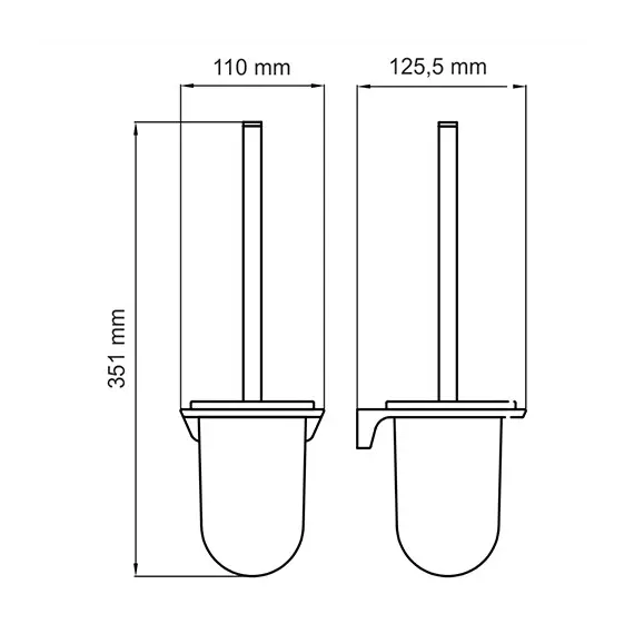 Щетка WasserKRAFT Glan K-5100 K-5127