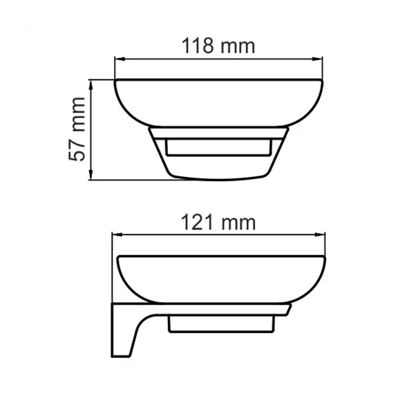 Мыльница WasserKRAFT Glan K-5100 K-5129