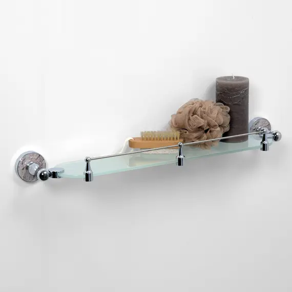 Полка стеклянная с бортиком WasserKRAFT Nau K-7700 K-7744