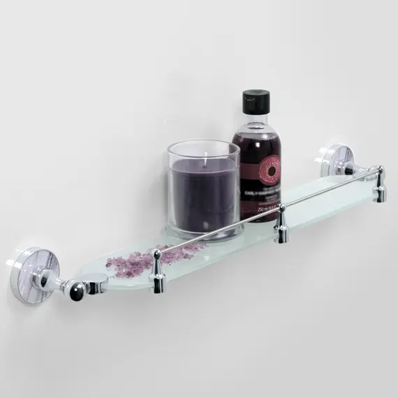 Полка стеклянная с бортиком WasserKRAFT Aland K-8500 K-8544