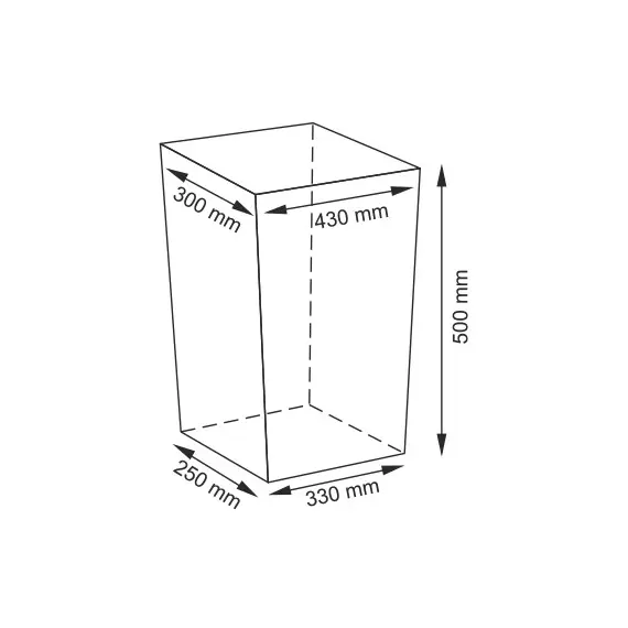 Плетеная корзина для белья с крышкой  WasserKRAFT Lippe WB-450-М