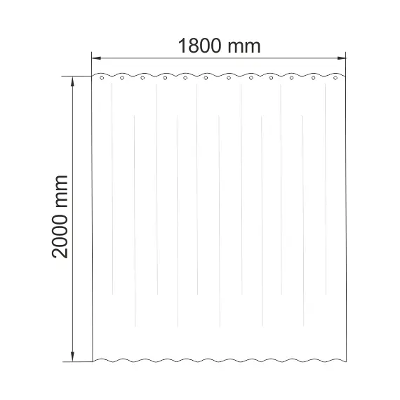 Шторка для ванной WasserKRAFT   Lopau SC-60000 SC-60201
