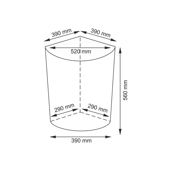 Плетеная корзина для белья с крышкой WasserKRAFT Vils WB-560-L