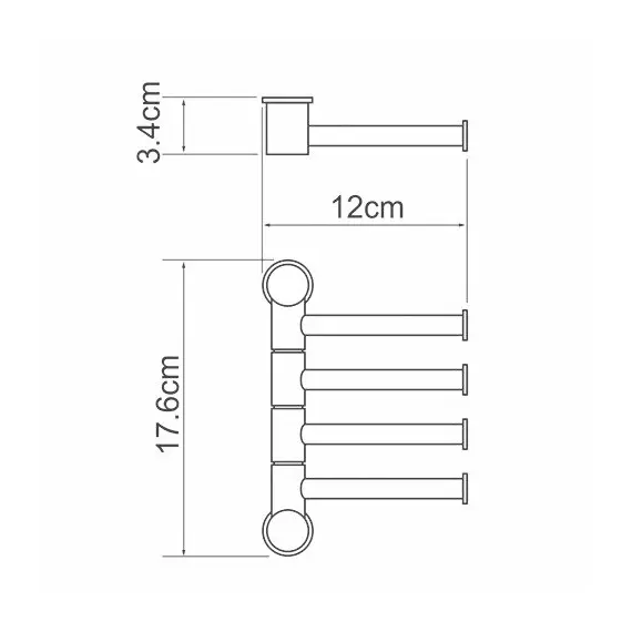 Держатель полотенец WasserKRAFT  K-1054