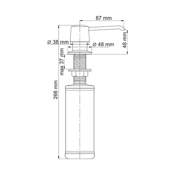 Встраиваемый дозатор WasserKRAFT  K-1799