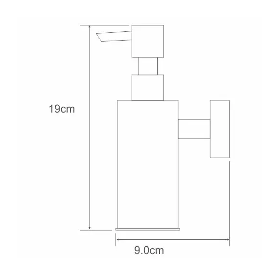 Дозатор  для жидкого мыла  WasserKRAFT  K-1399BLACK