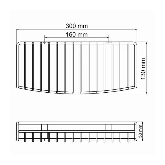 Полка металлическая WasserKRAFT  - K-1411