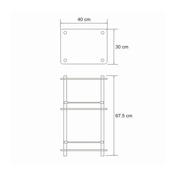 Напольная полка WasserKRAFT  K-4033